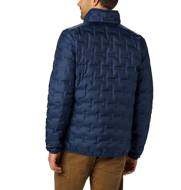 Columbia Delta Ridge Down Jacket Navy For Men's NZ70935 New Zealand